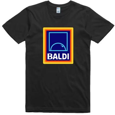 Herren Spaß T-Shirt Baldi Parodie Design Regular Lockerer Casual Fit Reine Baumwolle Partnerhemd Ganzjahres Street Style Herren T-Shirt