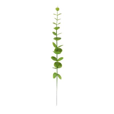 Eucalyptus Stem Decor 24 Leaves Plastic Iron Wire Artificial Fake Faux Eucalyptus Stem for Home