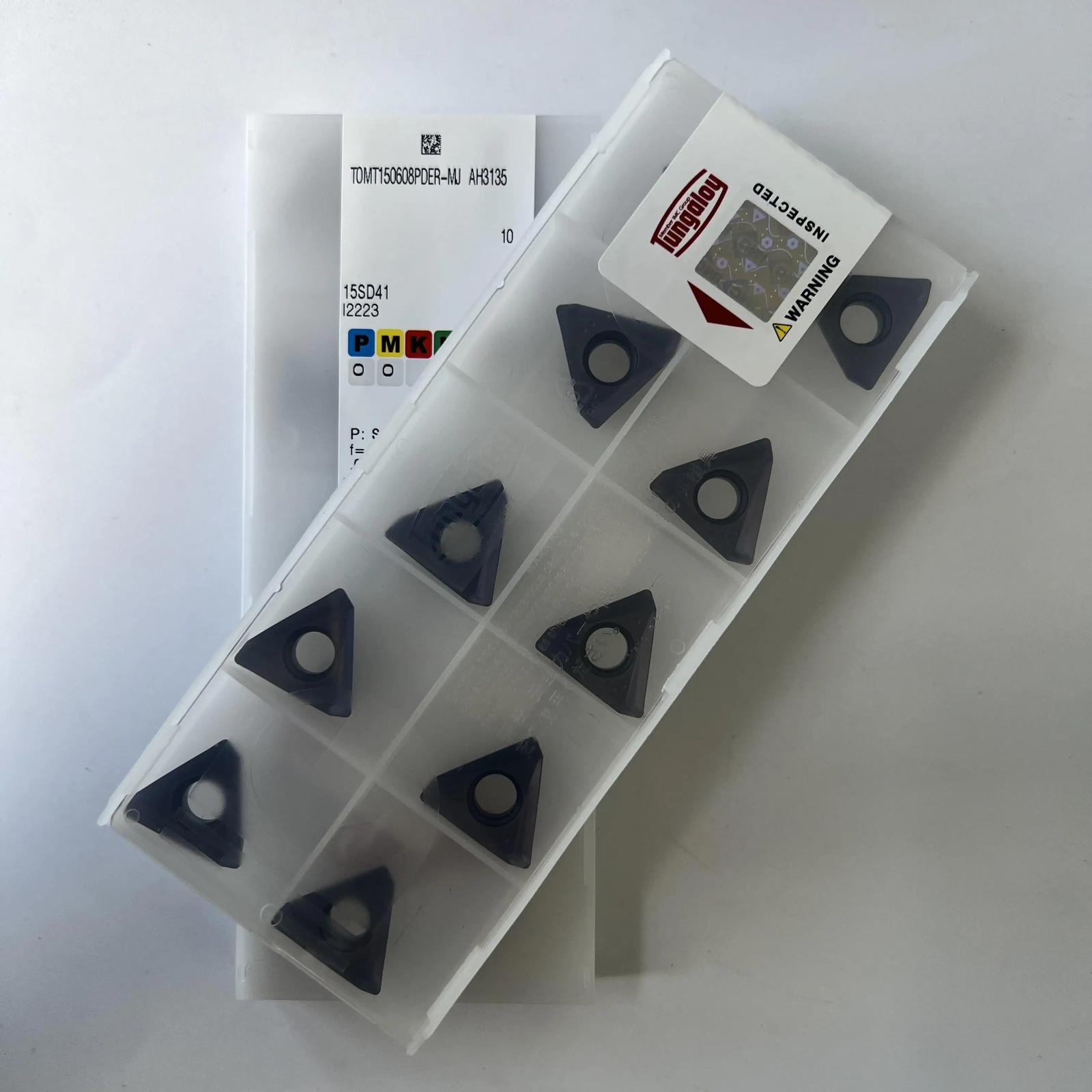 

Original / TOMT150608PDER-MJ AH3135 / Industrial indexable Carbide Inserts 10 Pcs