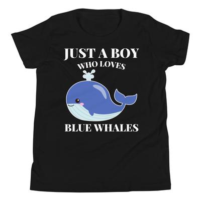 Just a Boy Who Loves Blue Whales Aquatic Ocean Mammals Youth T-Shirt