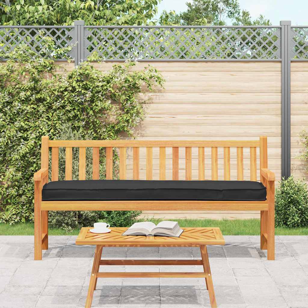 Pallet Cushion Black 200 x 40 x 8 cm Oxford Fabric