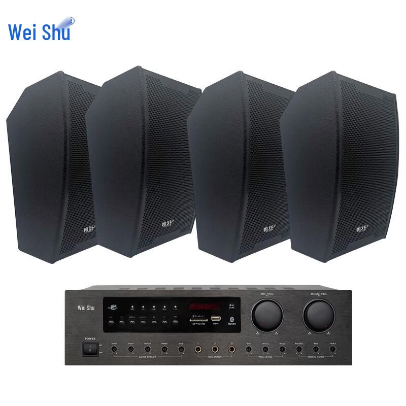 

Weishu MP16 Passive Wall-Mounted Speaker and KV-200 Amplifier Set