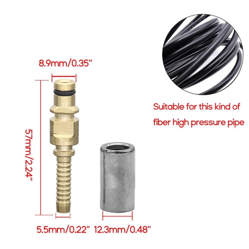High Pressure Washer Hose Insert Fittings Car Washer Water Cleaning Hose Pipe Fitting TwistConnector Quick Fixing