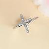 Cross Ring Woman, Daily Matching Niche Jewelry, Fashionable Personality Design Sense