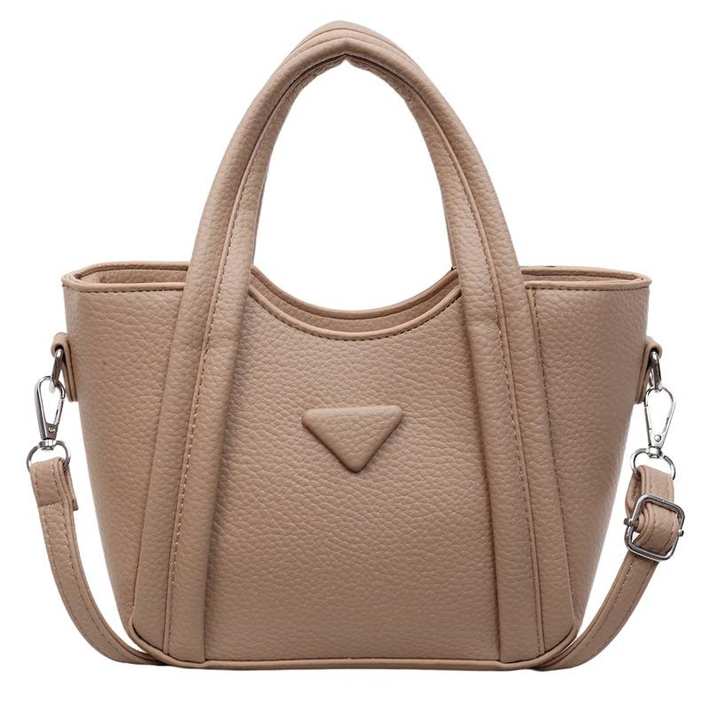 New simple and fashionable portable bucket bag female texture casual messenger bag shoulder tote bag