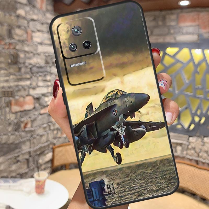 F14 Fighter Tomcat Case For Xiaomi 13 14 15 Ultra 11T 12T 13T 14T Pro POCO X7 Pro X3 X5 X6 M6 F5 F6 Pro Cover
