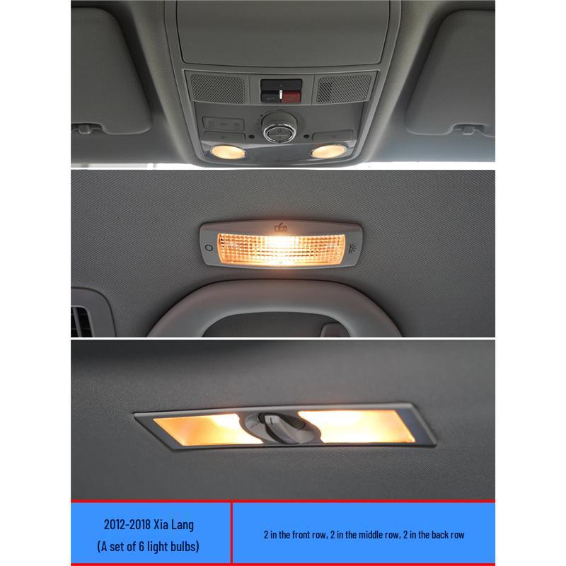 LED Innenlicht-Set für Volkswagen Sharan: Enthält Lese-, Fußraum-, Decken- und Kofferraumbeleuchtung.