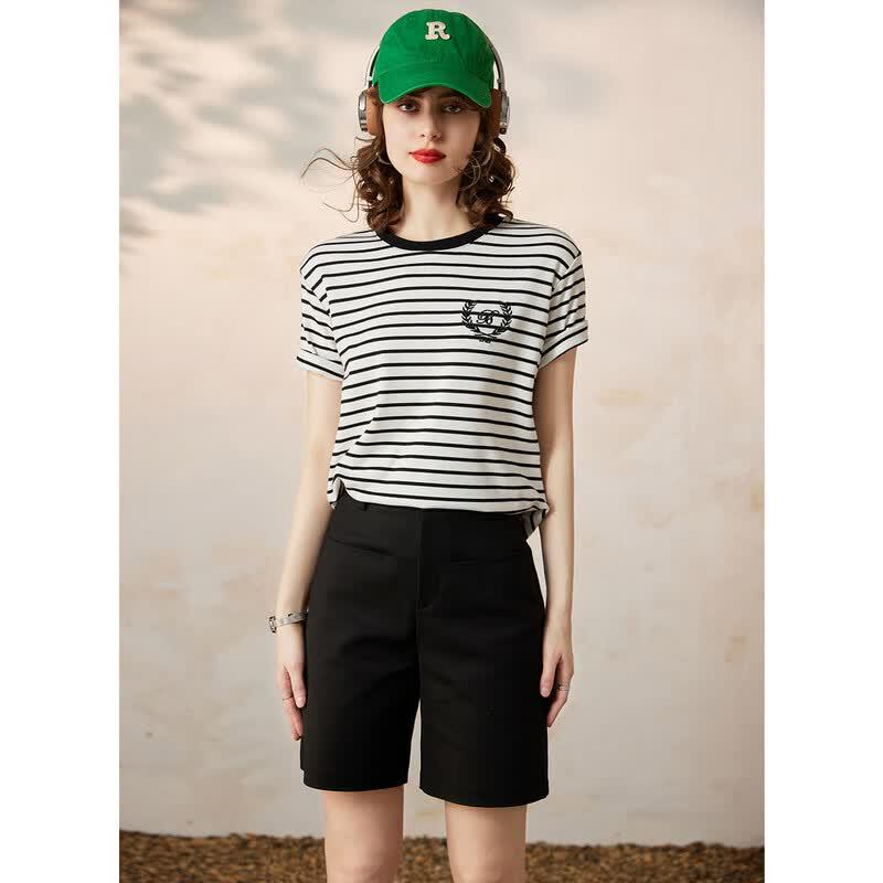 Women s Striped Short Sleeve T-Shirt S