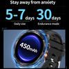 Outdoor Sport Kompass Smartwatch Herren Taschenlampe Laserlicht 450mAh Akku GPS Sport Track Wasserdicht Bluetooth Anruf Smartwatch