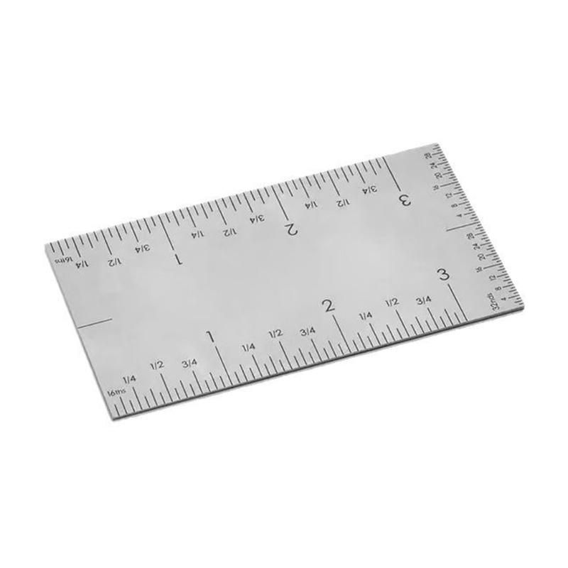 Small Steel Woodworking Rulers Heavy Duty Pocket Rule Small Workshop Rulers for Precisions Measuring & Workshop Layouts