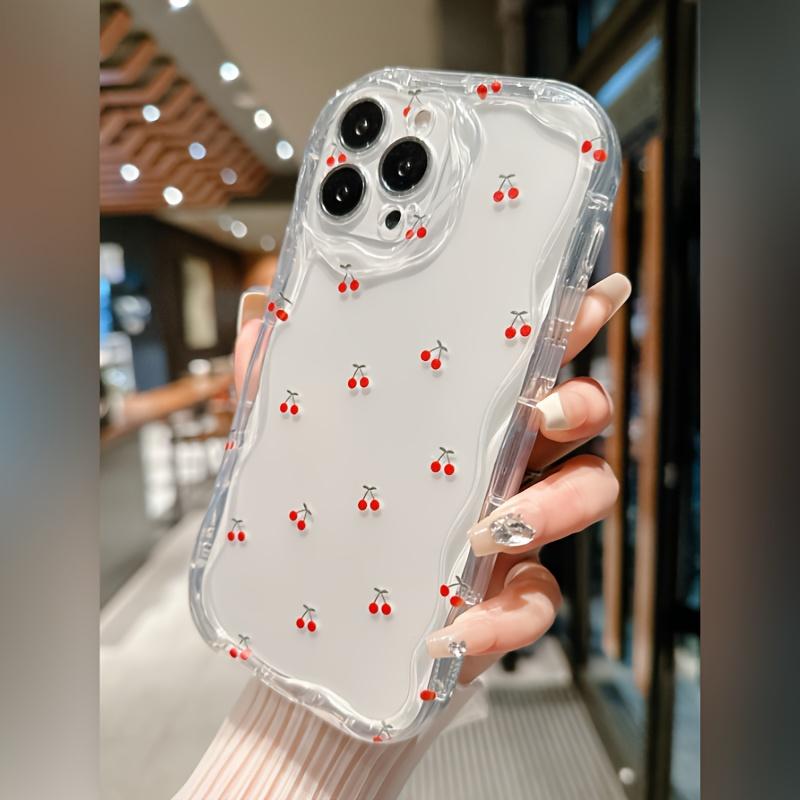 Cherry graphic phone case for iPhone 15 14 13 12 11 x XR Xs SE2 SE 8 7 plus pro Max silicone back Cove
