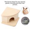 Natural Wooden Hamster Bed Cabin Small Animal Warm House Hamster Nest