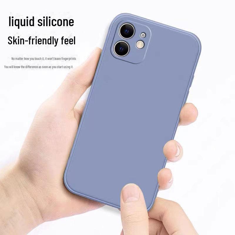 Funda de silicona líquida personalizada para iPhone 14, Huawei, OPPO, Xiaomi, Vivo, diseño de una pieza