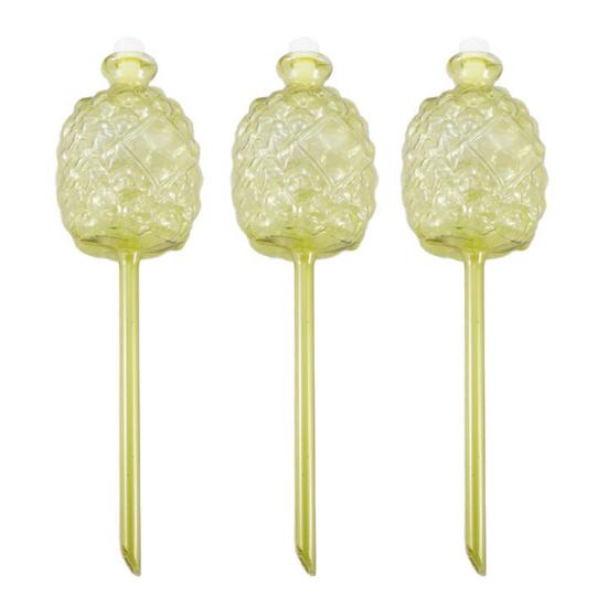 Self Watering Bulbs Pineapple Design Plant Watering Globes Planter Insert Automatic Watering Device for Indoor Outdoor Potted Plants