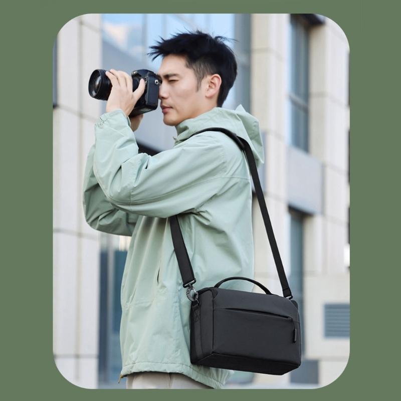 Bolsa de Câmera Impermeável Leve Para Câmeras DSLR Proteções e Alça de Ombro Ergonômica