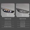 15-18 Ford Focus LED Headlight Assembly with Crystal Lens, DRL, and Flowing Turn Signals