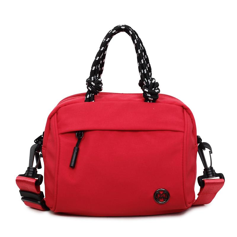 

Autumn fashion color matching portable large capacity lightweight shoulder bag student fashion versatile messenger Boston women s bag