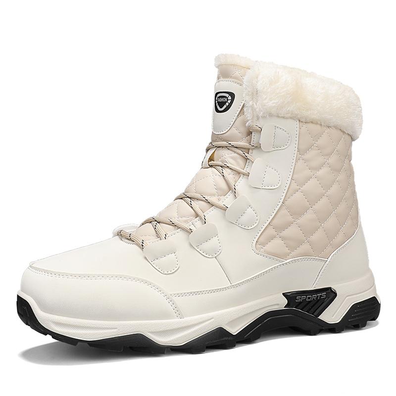 Herren Winter Schneestiefel Damen Warme Wanderstiefel Unisex Langlebige Outdoorstiefel für Paare Übergröße