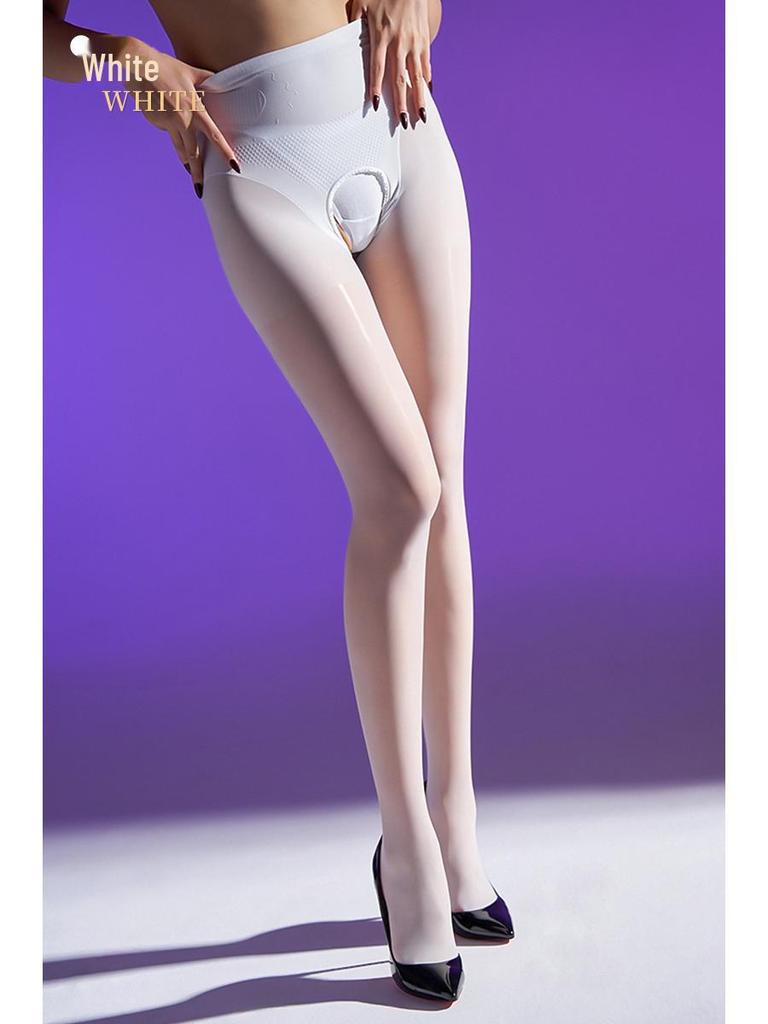 Damskie legginsy wyszczuplające Tall: Przedłużone, bezolejowe, cienkie czarne rajstopy na wiosnę i jesień 2024