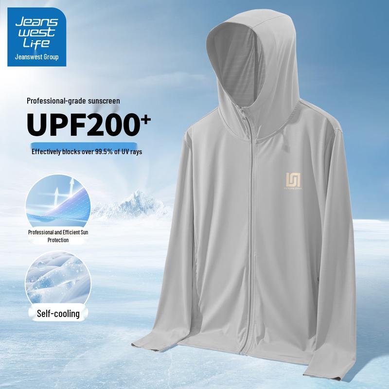 JEANSWEST LIFE Men s UPF200+ Thin Ice Silk Sun Protection Jacket 3XL