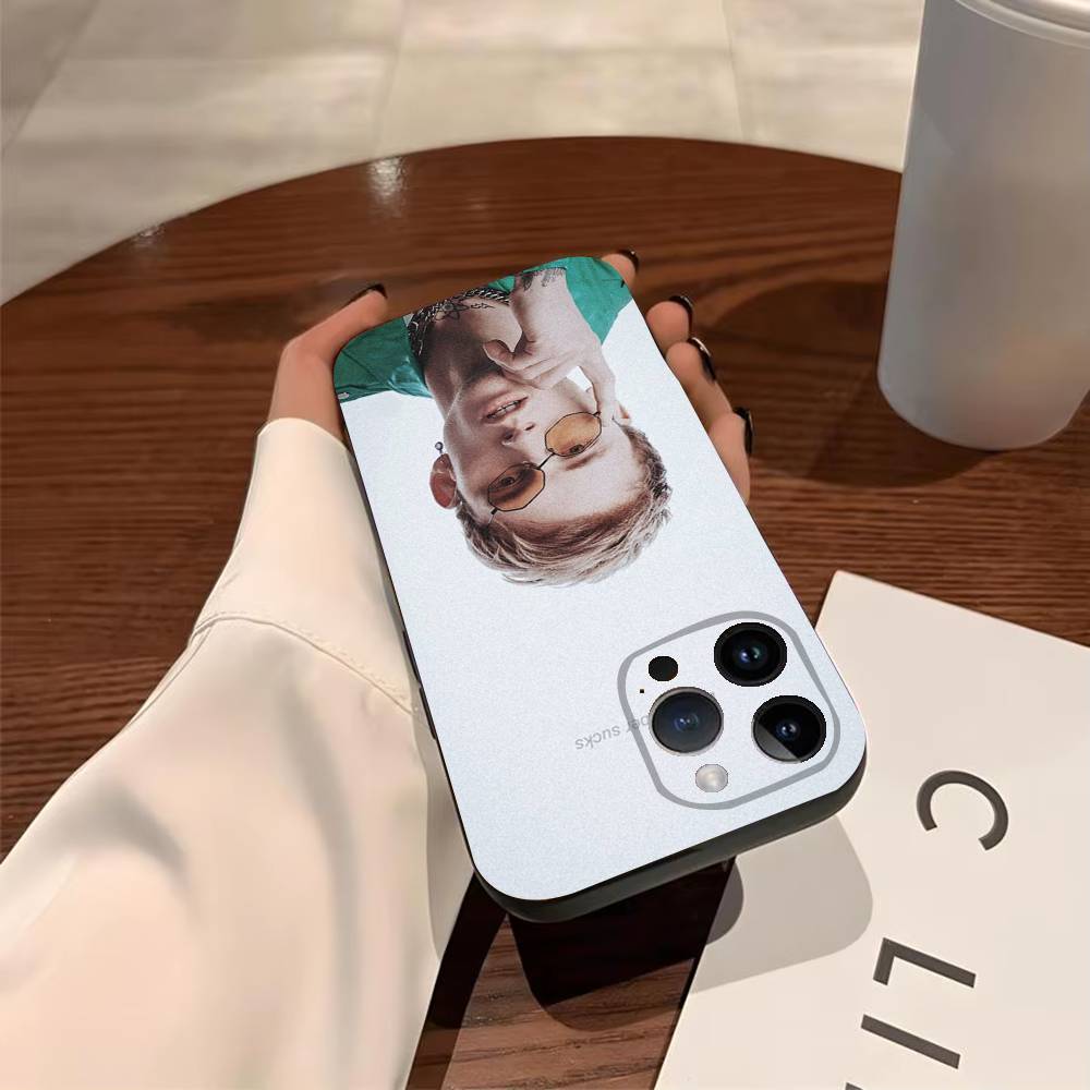 M-Machine Gun Kelly Phone Case For iPhone 17,16,15,14,13,12,11,Pro,Max,Plus Soft Black Cover