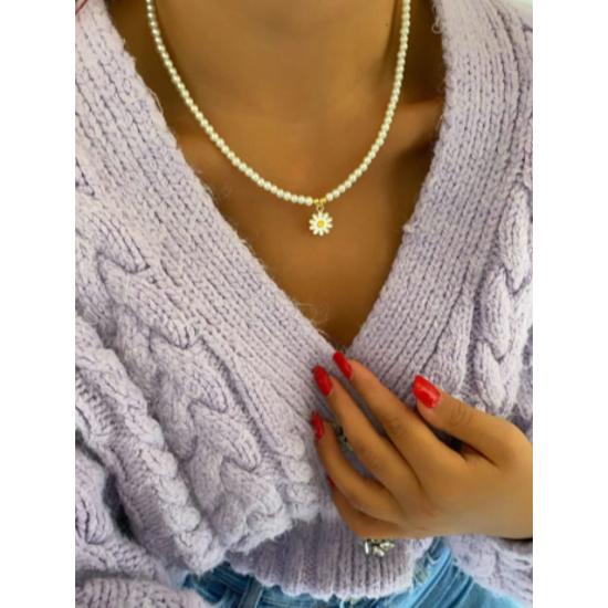 

Ожерелье с жемчужной маргариткой