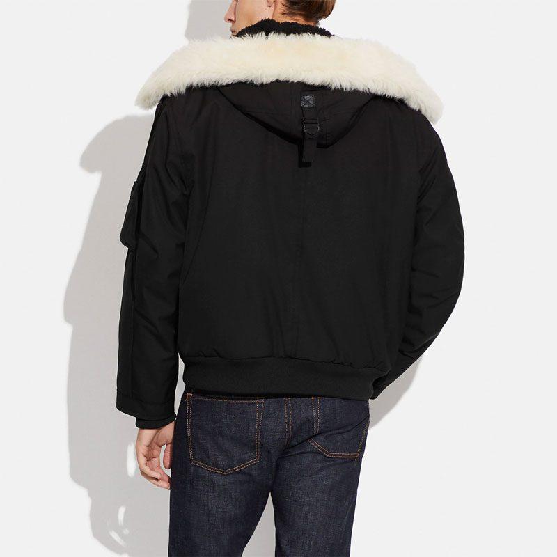COACH SS23 Parka Coat Men's Black CE337-BLK