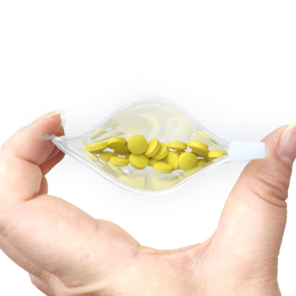 Jewelry Storage Bag Pill Pouch Bags Zippered Pill Pouch Reusable Clear Pill Bags Self Sealing Travel Medicine Organizer Storage