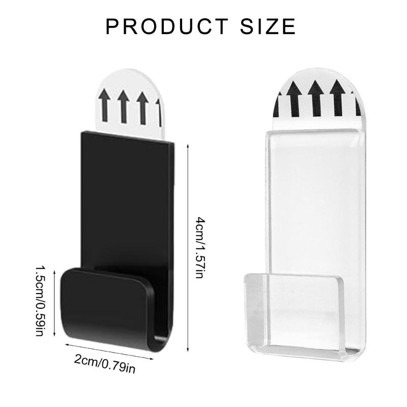Self Adhesive Album Record Display Shelf 18PCS Acrylic Record Storage Holder for Album Easy Installation Wall Decors
