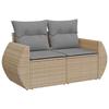 VidaXL Salon de jardin avec coussins 8 pcs beige résine tressée 3327293