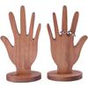 Handgeformter Ringständer, Hand aus Holz Schmuck Armband Präsentationsständer, Armbandständer, Walnussholz in zwei Farben