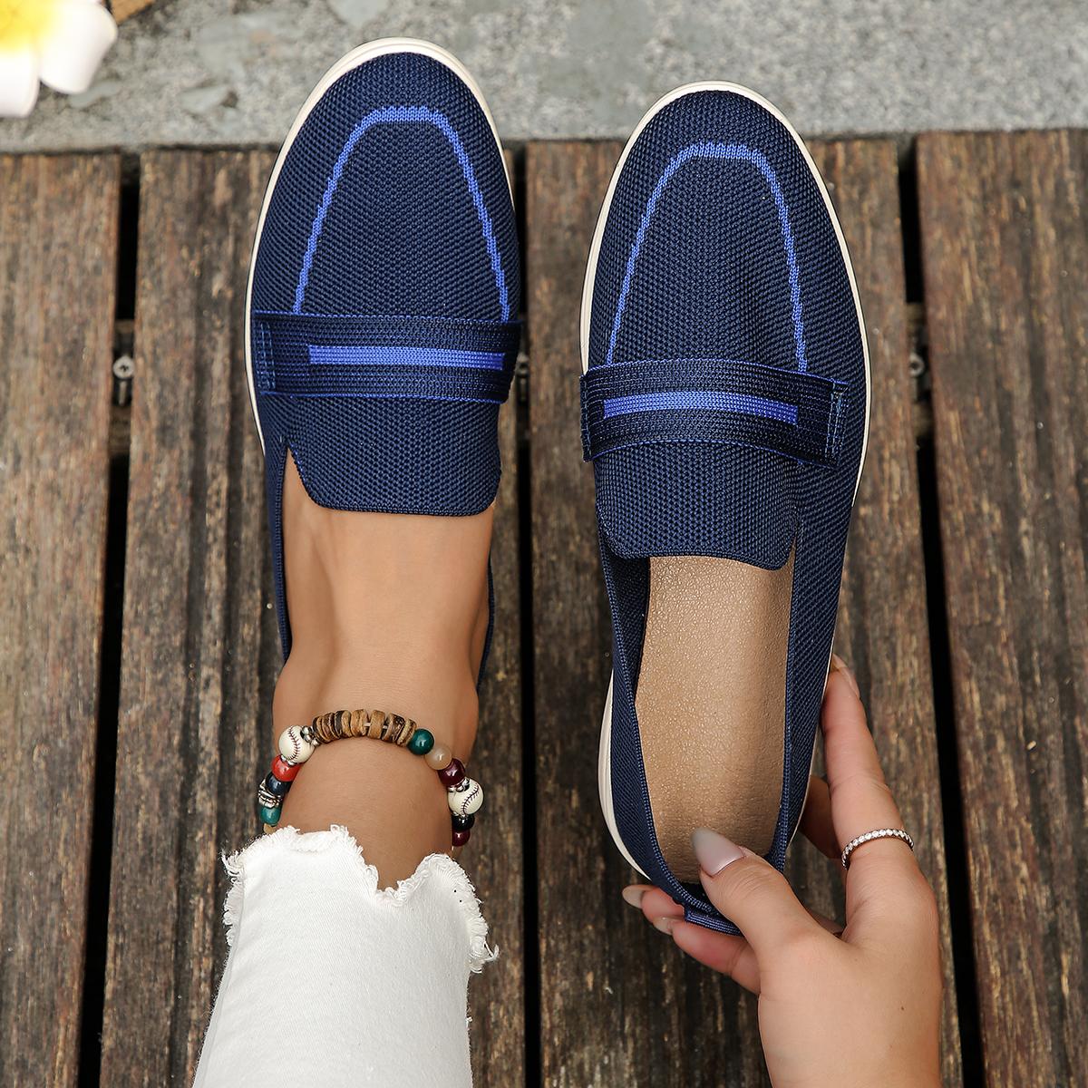 

Женские кроссовки, повседневные роскошные лоферы, женские брендовые мягкие кроссовки для отдыха, дизайнерская обувь для ходьбы для женщин Zapatos De Mujer 43 темно-синий