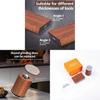 Sandalwood Doublesided Diamond Knife Sharpener With Nonslip Base For Kitchen Use