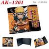 Naruto Shippuden Geldbörse PU-Leder Bi-Fold Druckknopf Anime Kartenhalter Kurze Geldbörse 1 Stück