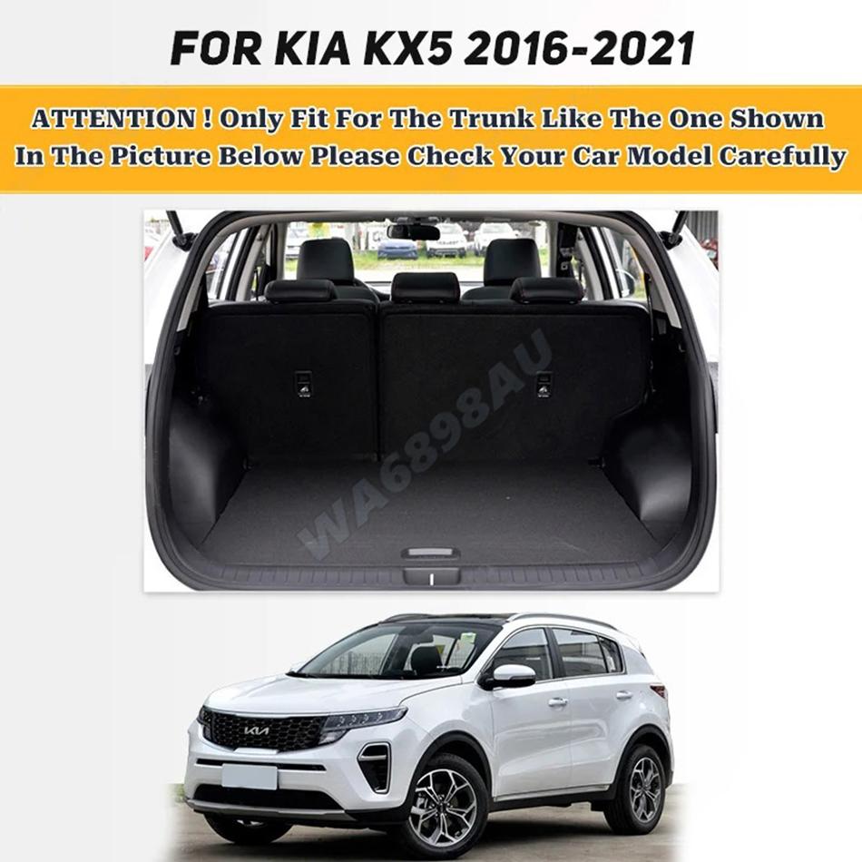Durable Leather Car Trunk Mat For Kia KX5 2016 2017 2018 2019-2025 Custom High Quality Interior Accessories Anti Dirty Carpet