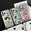 Cartoon Powerpuffs Girls Phone Case For IPhone 16 15 14 13 12 11 Pro Max X XR XSMAX 8 7 Plus Matte Shockproof Back Cover
