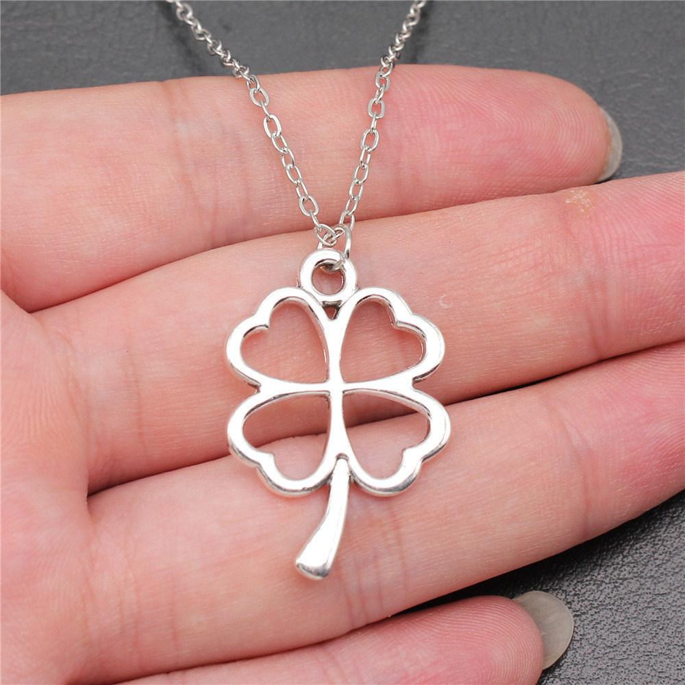 Necklace On The Neck 43cm Chain Clover Mushroom Leaf Kids' Jewelry Materials QN016