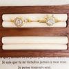 Gold Drehbar Diamantbesetzt Offener Ring Licht Luxus Retro High-End Hofstil Exquisiter Mode Ring Frau