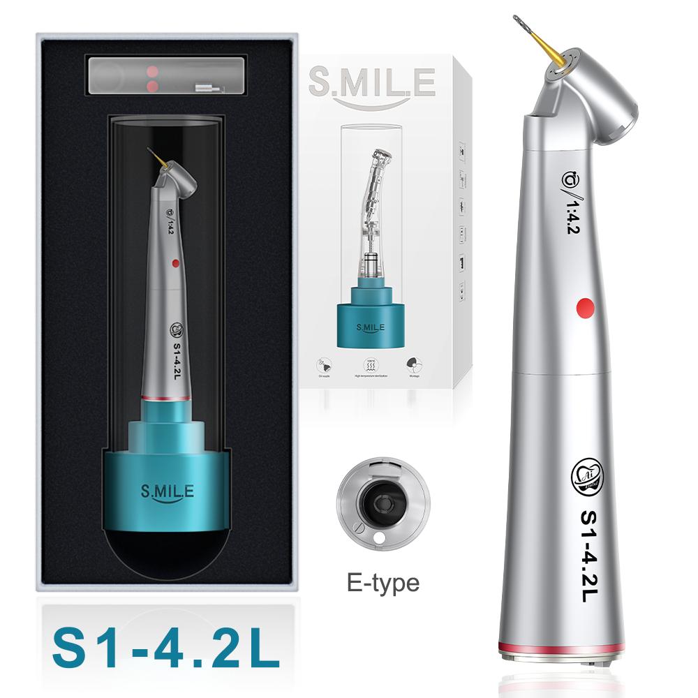 AI DENTAL Nouvelle pièce à main basse vitesse série Smile avec système de verrouillage à engrenage central 1:5/1:1/1:4.2/4:1/20:1 contre-angle d'eau intérieur