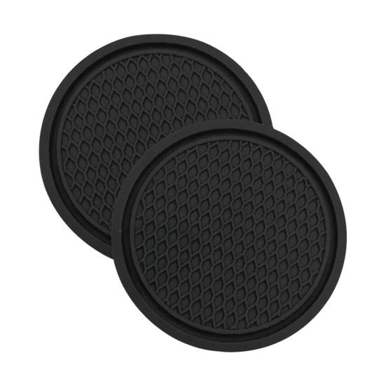 2 Stück Auto-Becherhalter PVC Anti-Rutsch Wabenmuster Auto-Innenraum-Organizer Flaschen Handys Schlüssel Bequemes Fahren Autozubehör