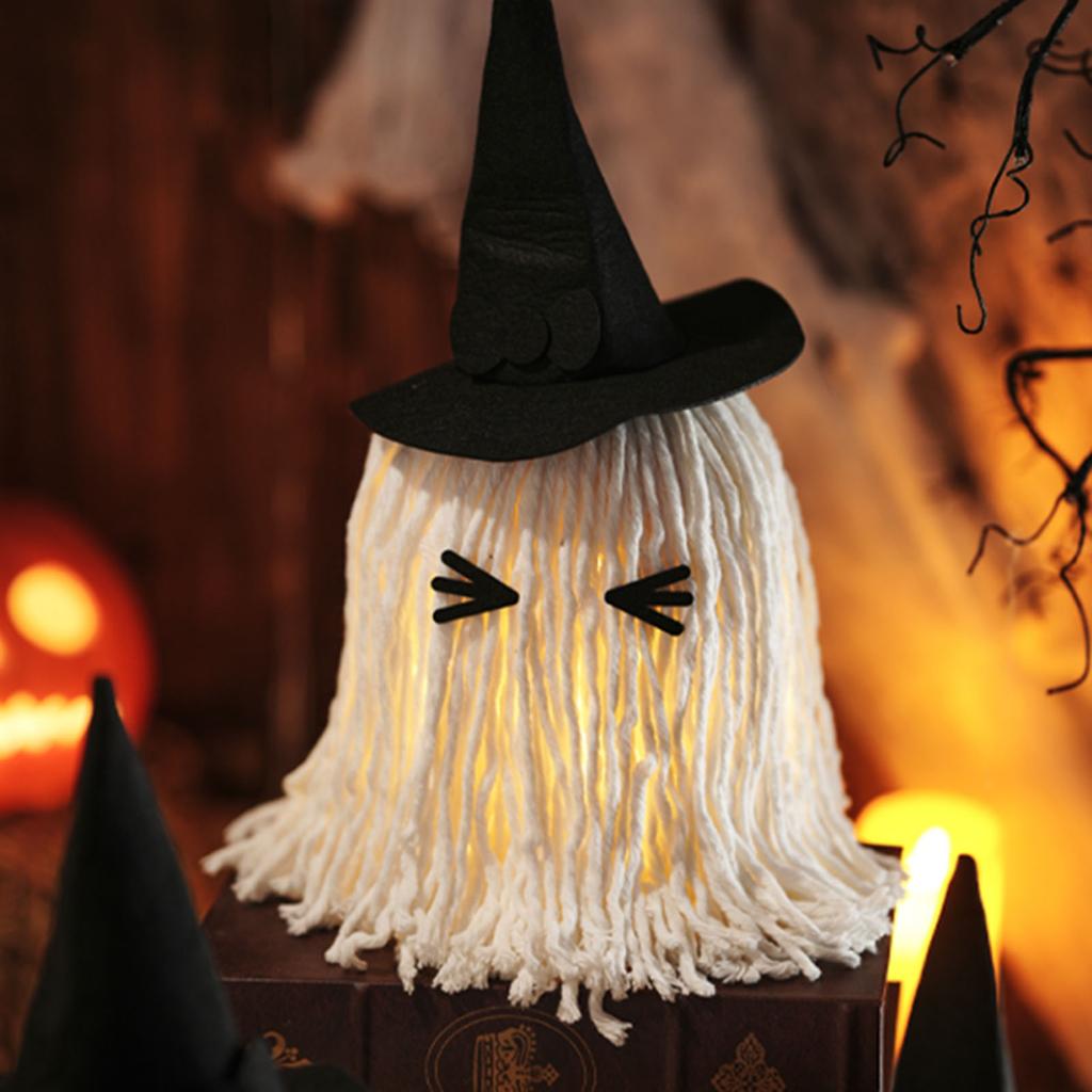 Halloween Ghost Elf Creative Ghost Cute Ghost Witch Hat Perfect Holiday Gifts For Friends Desktop Decoration Random 4pcs