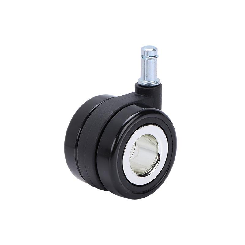 

5 Pc /lot 2.5-inch hollow insert screw M11 Swivel chair wheel/Nylon high-end office furniture PU Swivel chair/silent universal 2.5 inch
