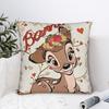 Cartoon Deer  Bambi Pillowcase Polyester Cushion Cover Decor  Pillow Case Cover Home Square 45X45cm