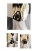 Women's 2025 Spring/Summer Textured Shell Bowling Bag - Versatile Crossbody Handbag