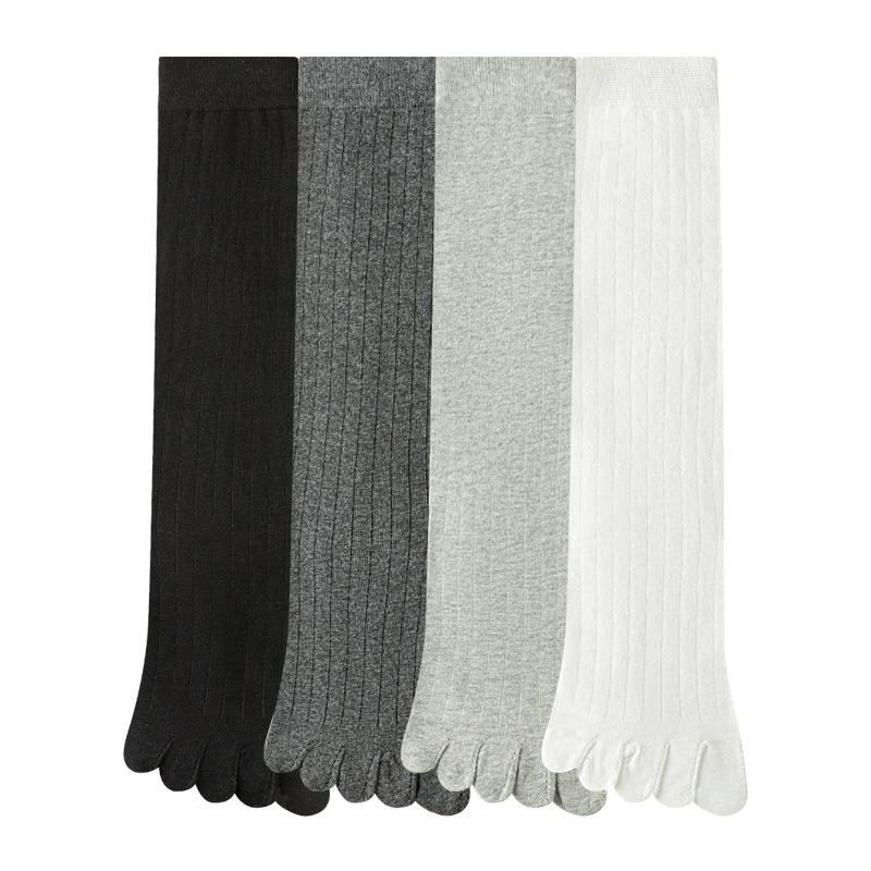 3 Pairs Toe Socks Women Men Long Calf Socks with Separate Fingers High Quality Cotton Five Finger Socks Women Stockings