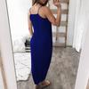 Women's Solid Colour Knitted Loose Irregular Dresses
