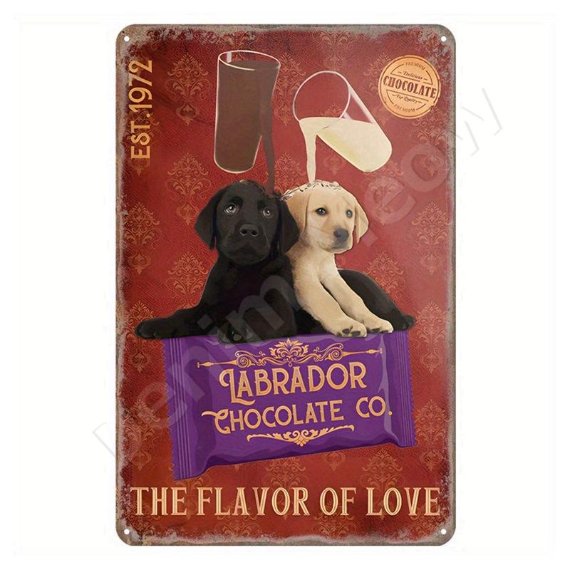 Dachshund Metal Tin Sign Doberman Dog Retro Art Yorkie Funny Pet Poster Cafe Kitchen Home Wall Decoration Plaque Gif