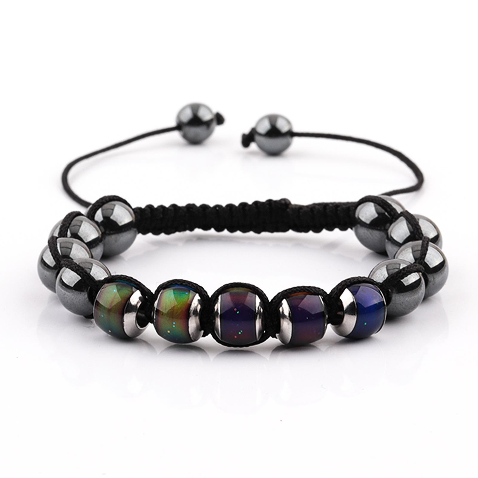 

Плетений браслет з чорного жовчного каменю 8 мм чорний жовчний камінь термочувствительные бусины меняющие цвет браслет из бусин черный жовчный камінь бусины меняющие цвет