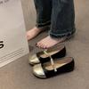 Single Shoes Women's Xiaoxiangfeng Flats 2025 New Spring and Autumn Mary Jane Evening Evening Breeze Gentle Shoes with Skirts Doudou Shoes