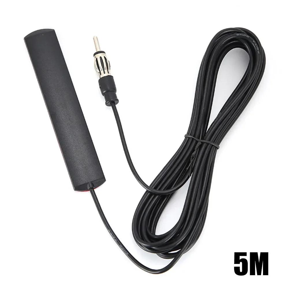 DC 5-12V Car Interior Hidden Amplified Antenna 85-860Mhz Car Electronic Radio Antenna Car Radio Patch Aerial for Truck Boat Auto